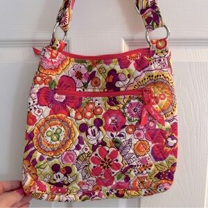 Vera Bradley Mini Mouse Bouncing Blooming Bouquet Crossbody Mailbag Tote